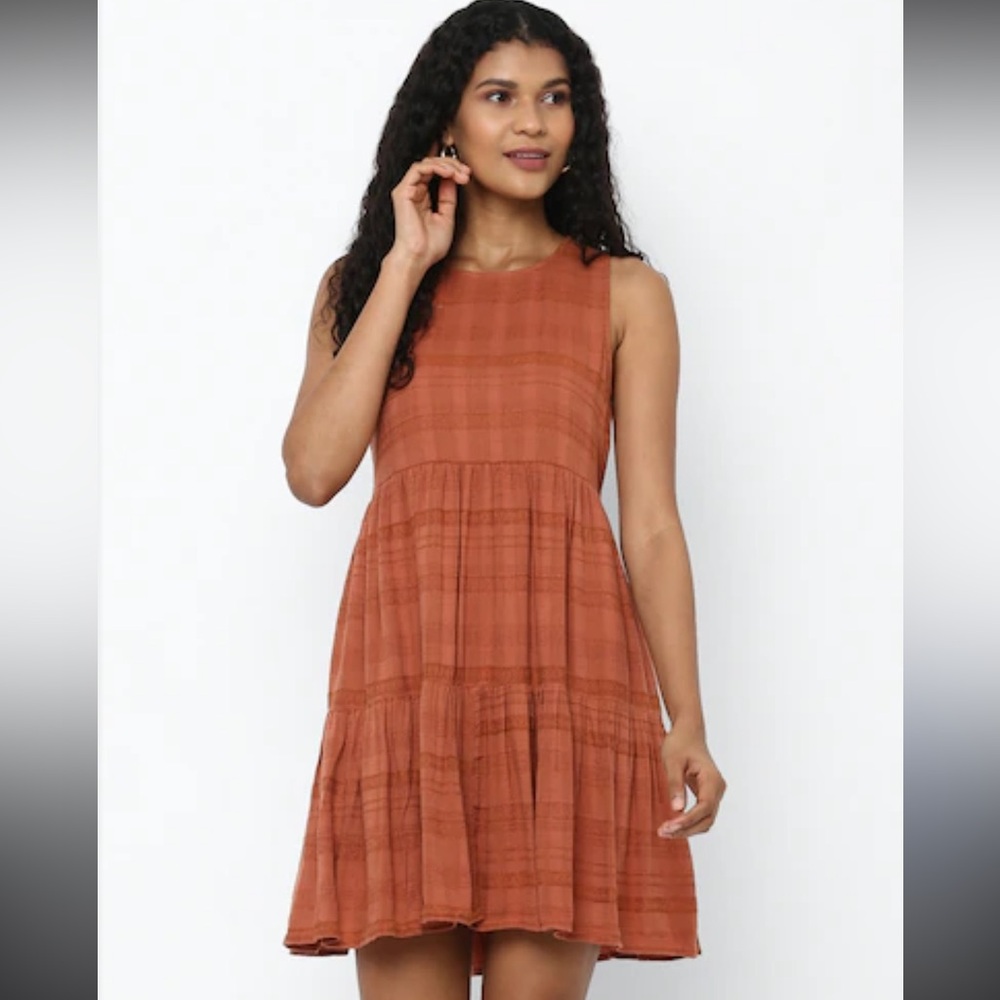 American Eagle Outfitters Terracotta Sleeveless Mini Dress